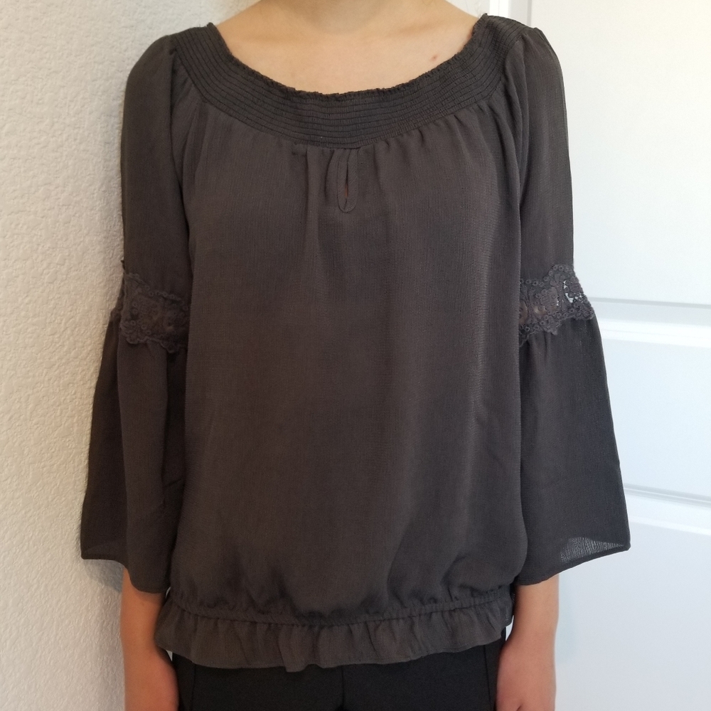 NEW Maurices Dark Grey Top